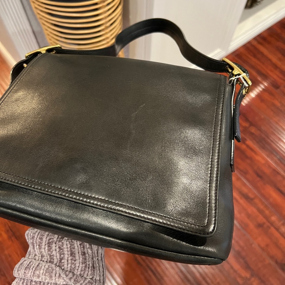 Coach Vintage Legacy Flap Leather Shoulder Bag - Picture 15 of 17